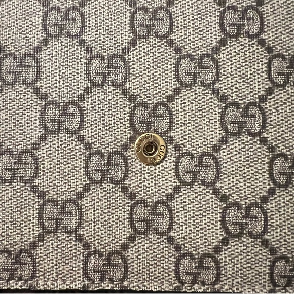 GUCCI Supreme Monogram Mini Peony Pearly Wallet on Chain - Picture 5 of 9